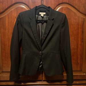 H&M: Black Single Button Blazer